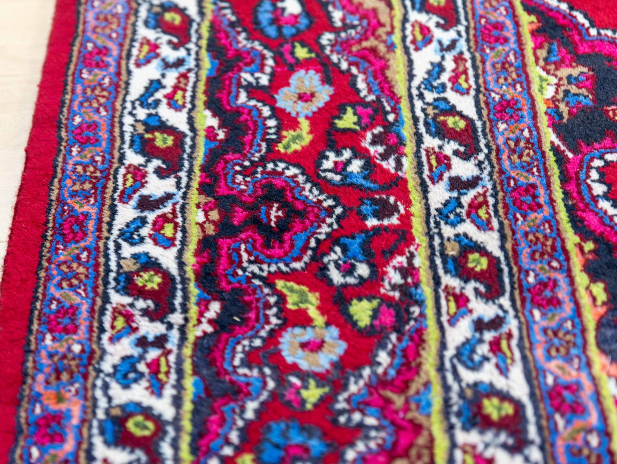 Handgeknüpfter Mashhad Perserteppich, 293 × 215 cm, Wolle