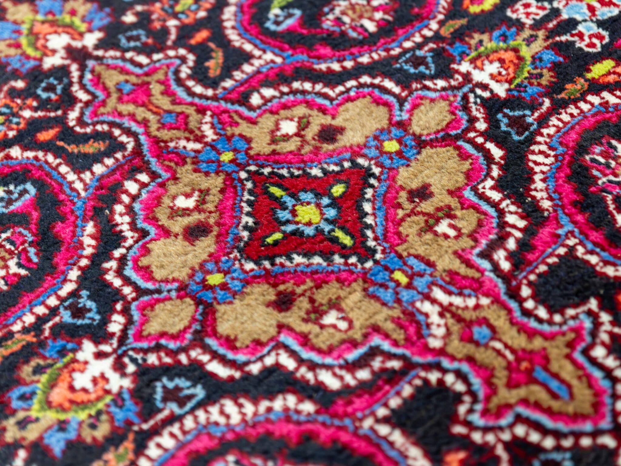 Handgeknüpfter Mashhad Perserteppich, 293 × 215 cm, Wolle