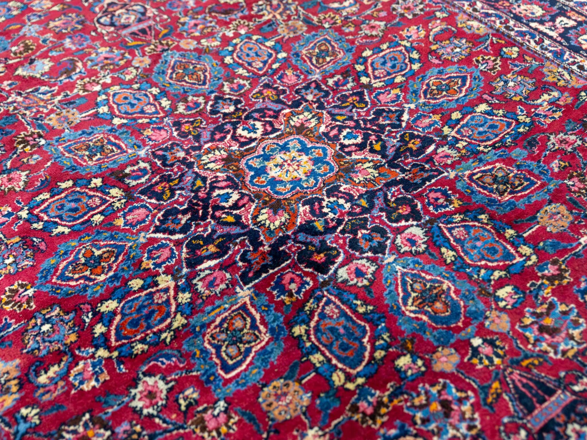 Handgeknüpfter Mashhad Perserteppich, 283 × 200 cm, Wolle