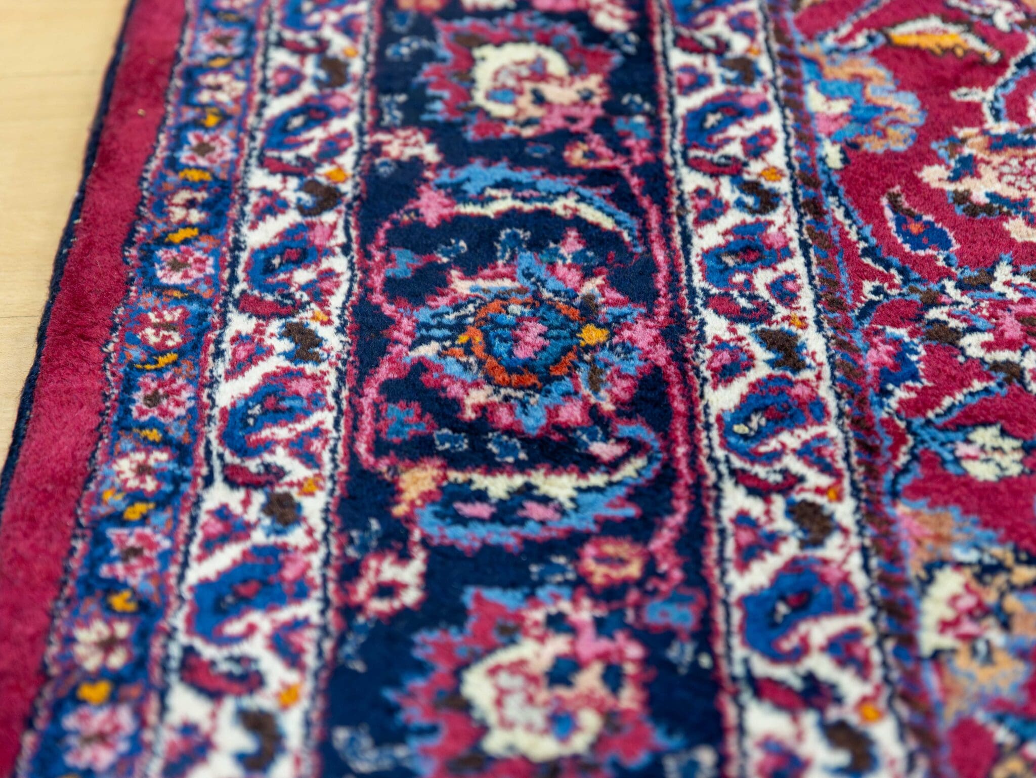 Handgeknüpfter Mashhad Perserteppich, 283 × 200 cm, Wolle