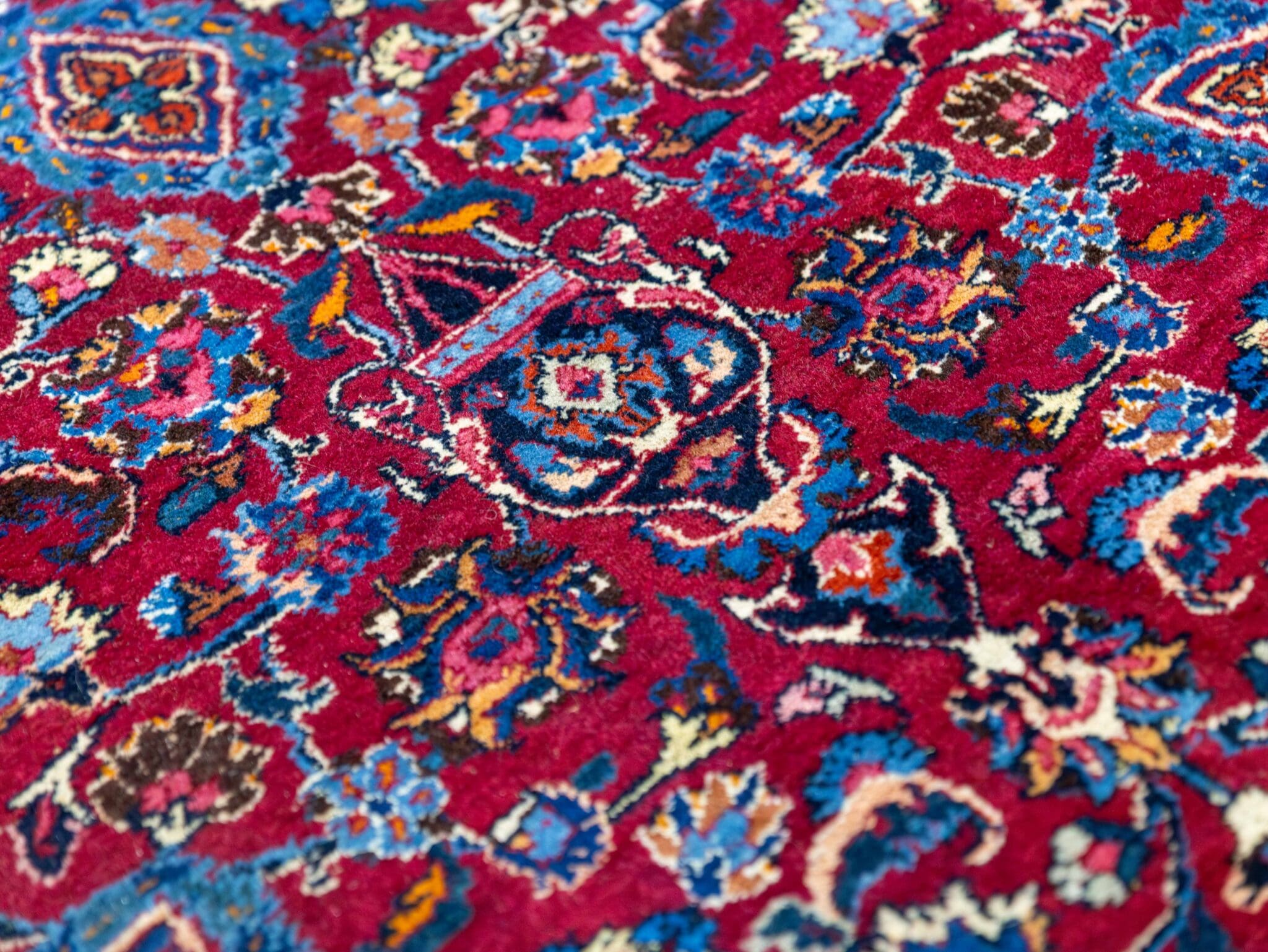 Handgeknüpfter Mashhad Perserteppich, 283 × 200 cm, Wolle