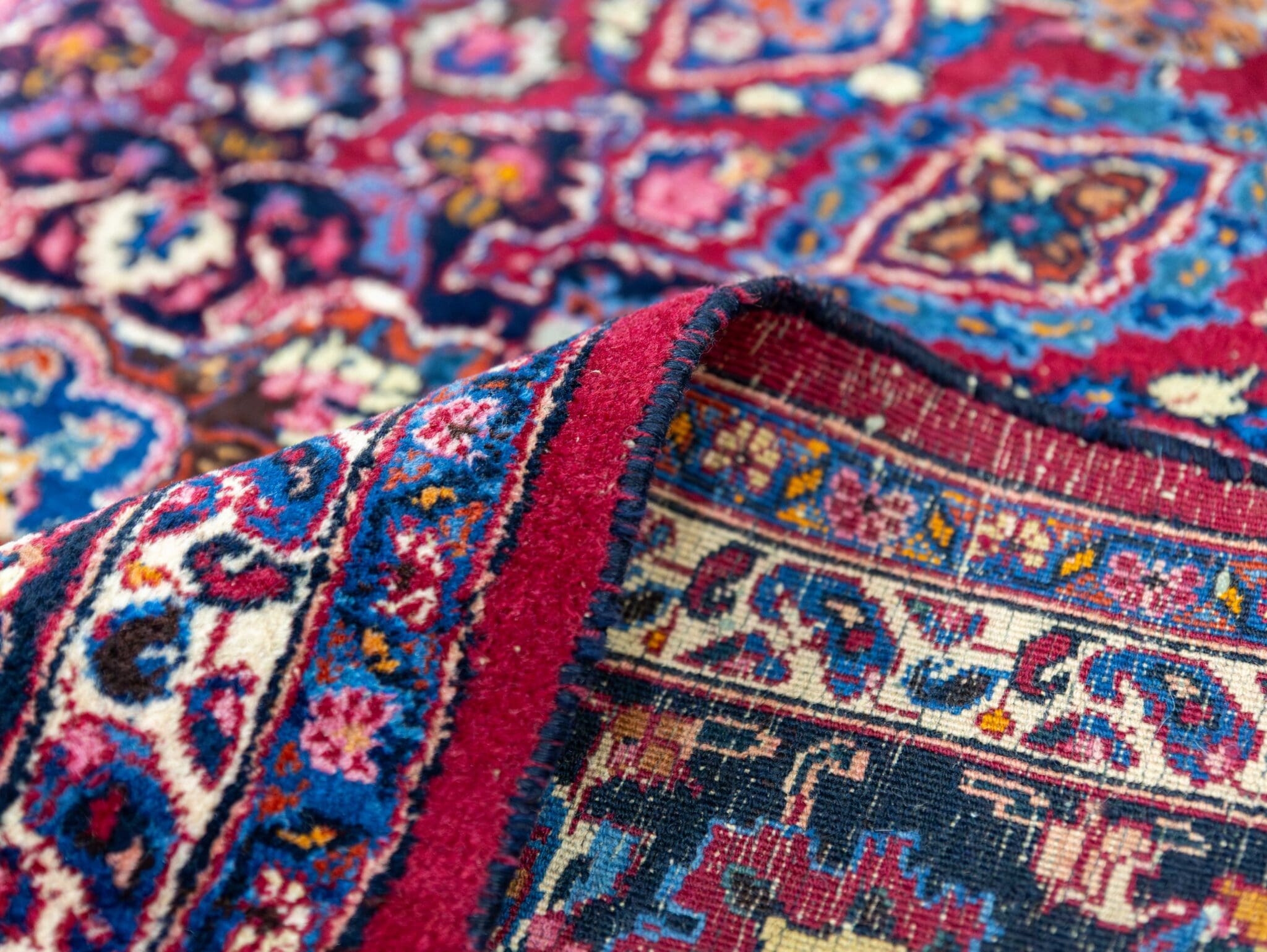 Handgeknüpfter Mashhad Perserteppich, 283 × 200 cm, Wolle