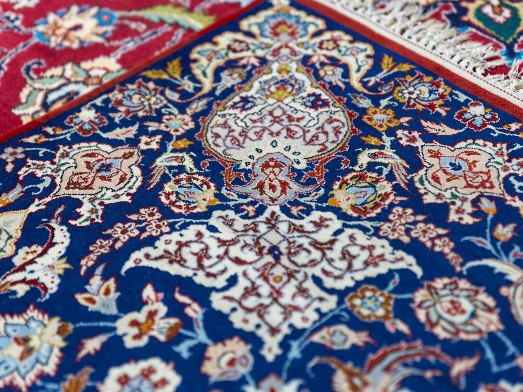 Handgeknüpfter Isfahan Perserteppich 156 × 102 cm