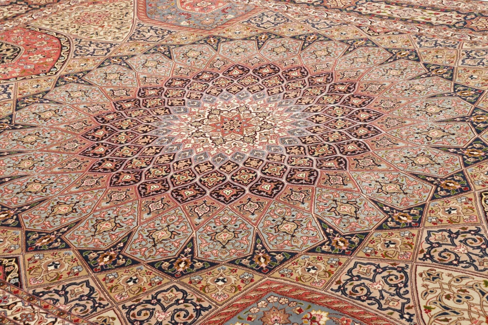 Handgeknüpfter Täbriz Perserteppich, 303 × 396 cm, Wolle
