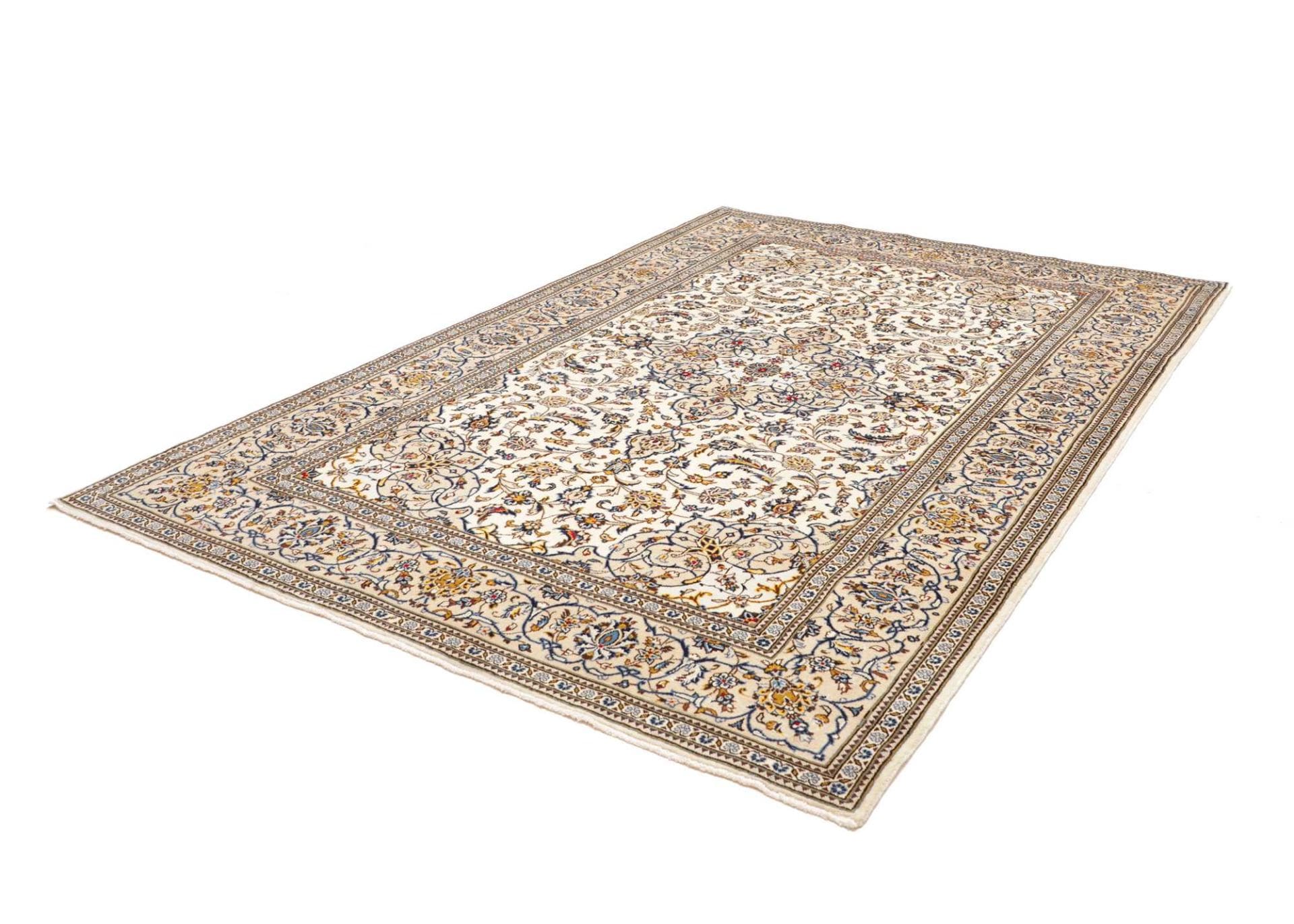 Handgeknüpfter Kashan Perserteppich 205 × 299 cm