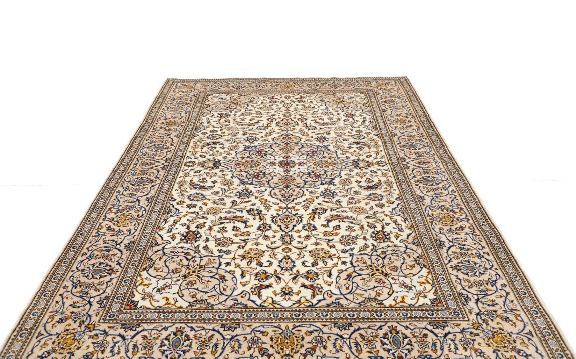 Handgeknüpfter Kashan Perserteppich 205 × 299 cm