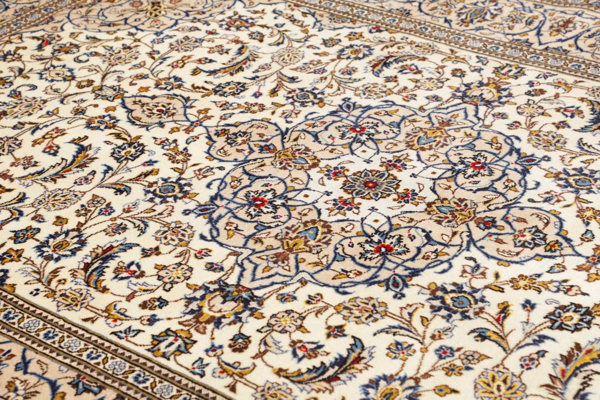 Handgeknüpfter Kashan Perserteppich 205 × 299 cm