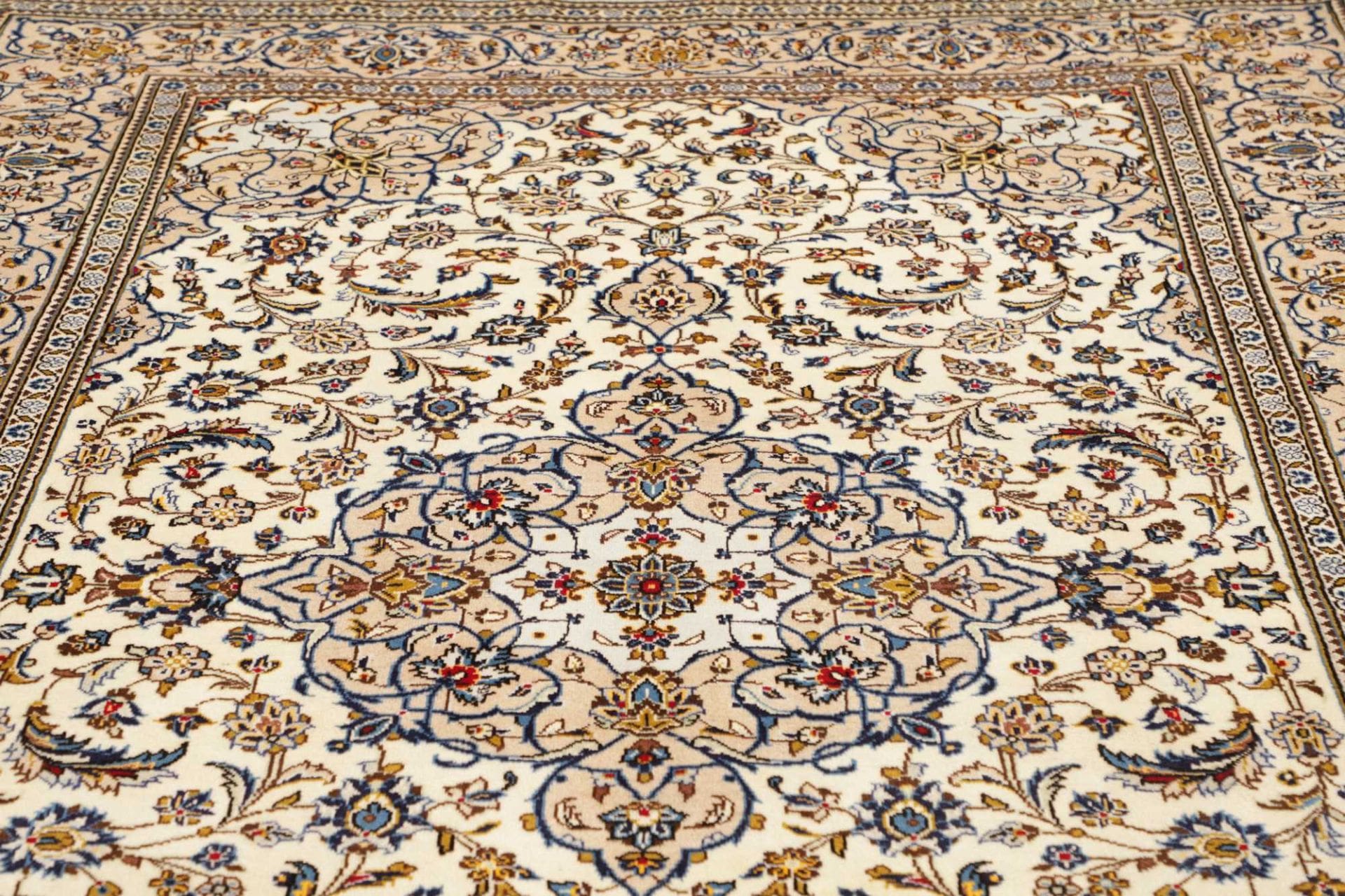 Handgeknüpfter Kashan Perserteppich 205 × 299 cm