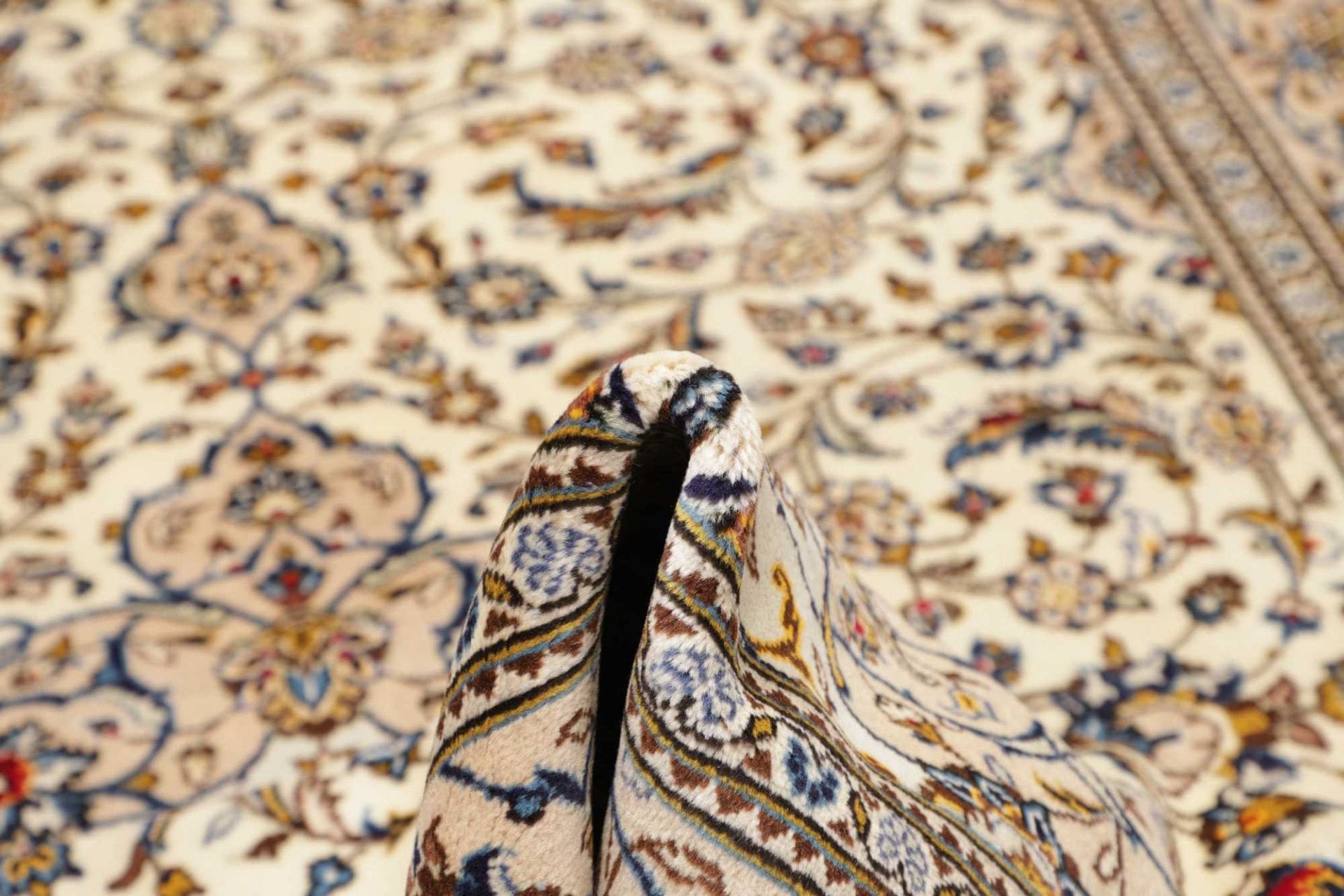 Handgeknüpfter Kashan Perserteppich 205 × 299 cm