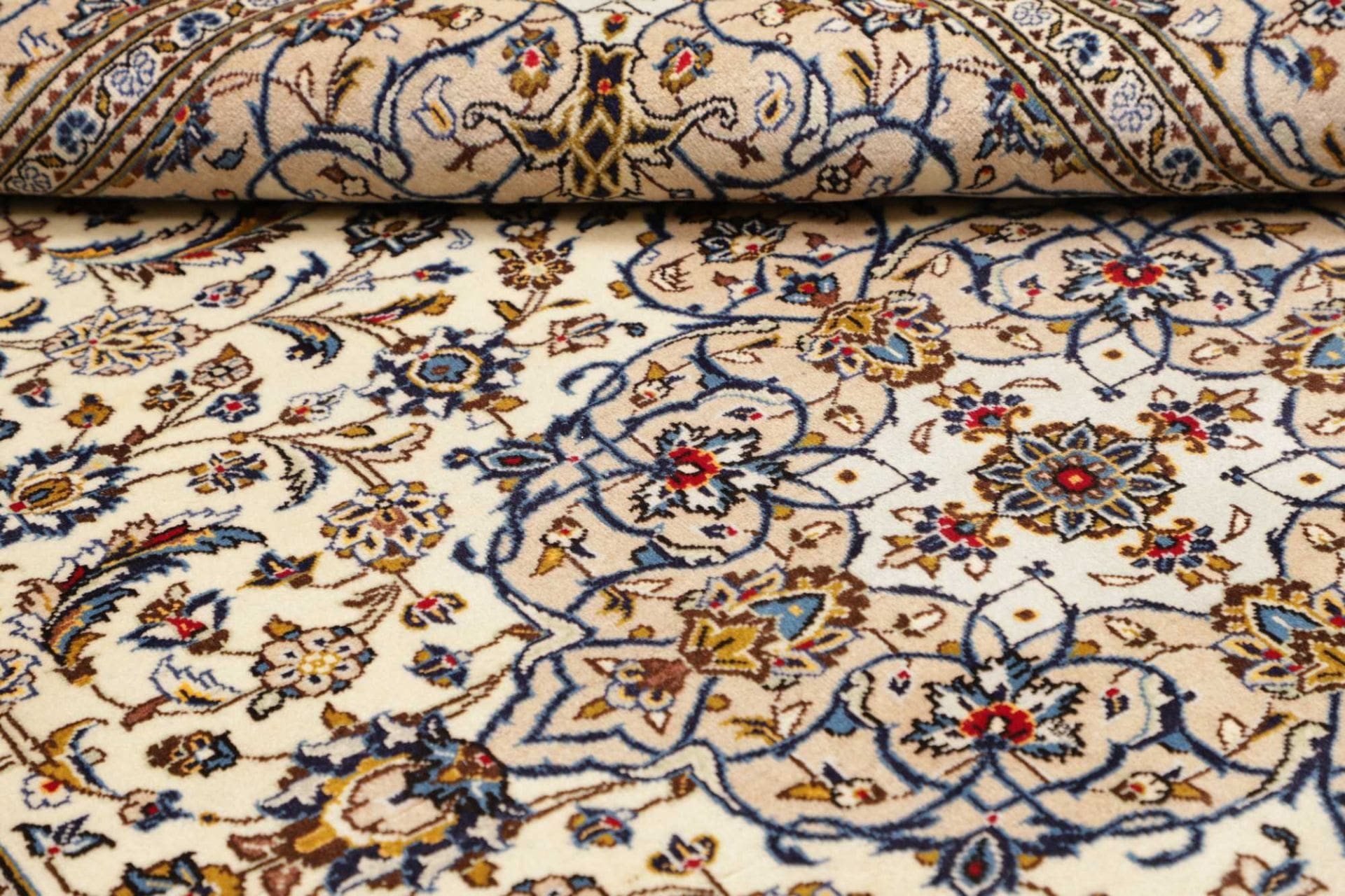Handgeknüpfter Kashan Perserteppich 205 × 299 cm