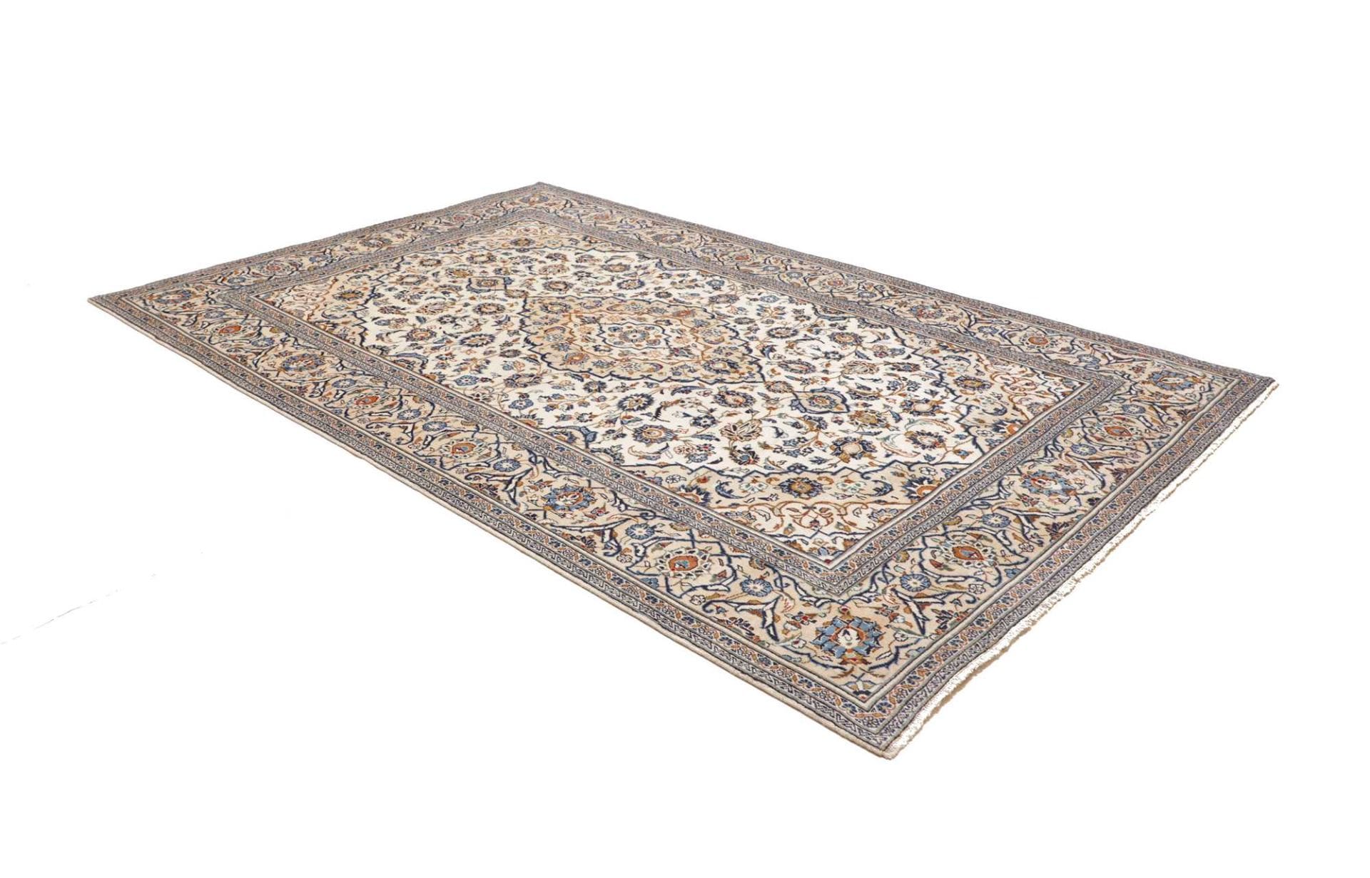 Kashan Perserteppich aus Iran, 203 × 302 cm