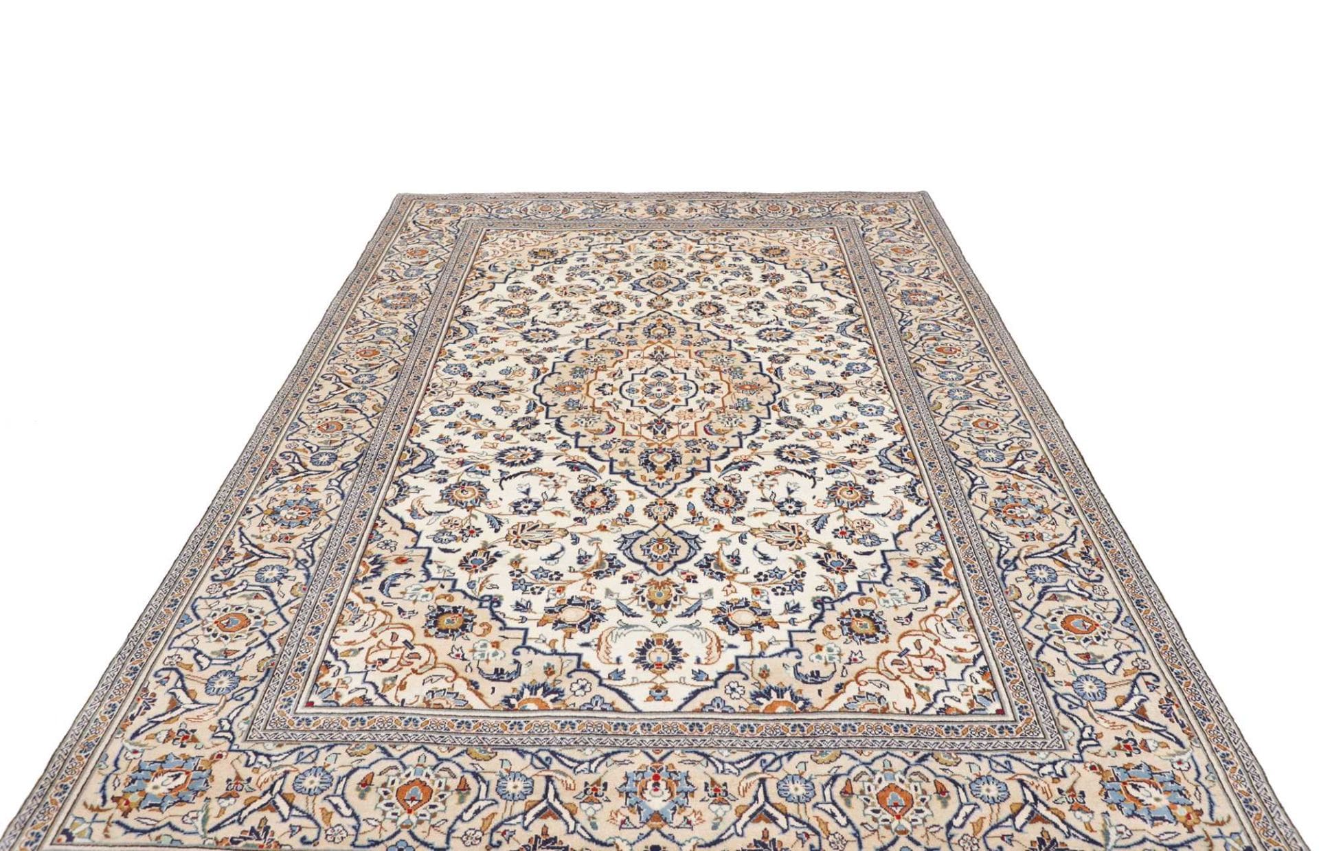 Kashan Perserteppich aus Iran, 203 × 302 cm