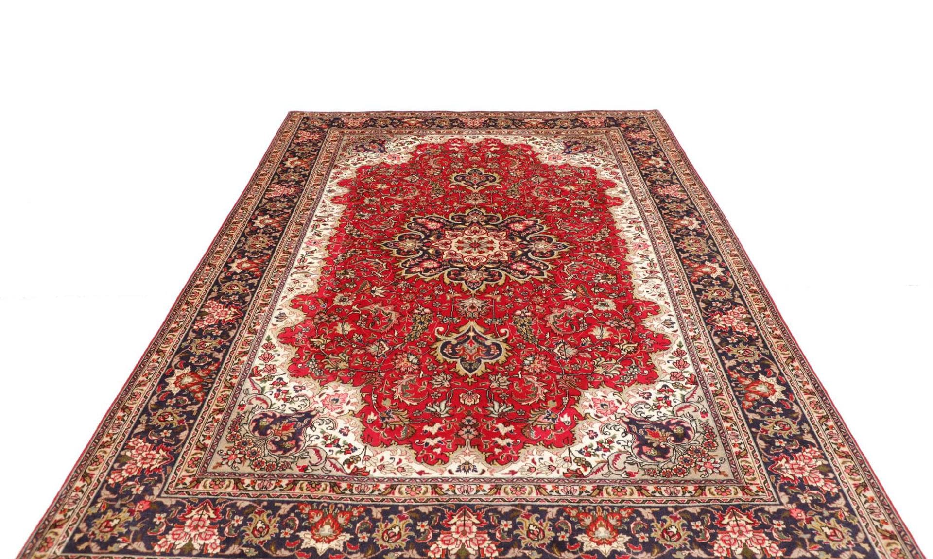 Handgeknüpfter Täbriz Perserteppich 201 × 299 cm