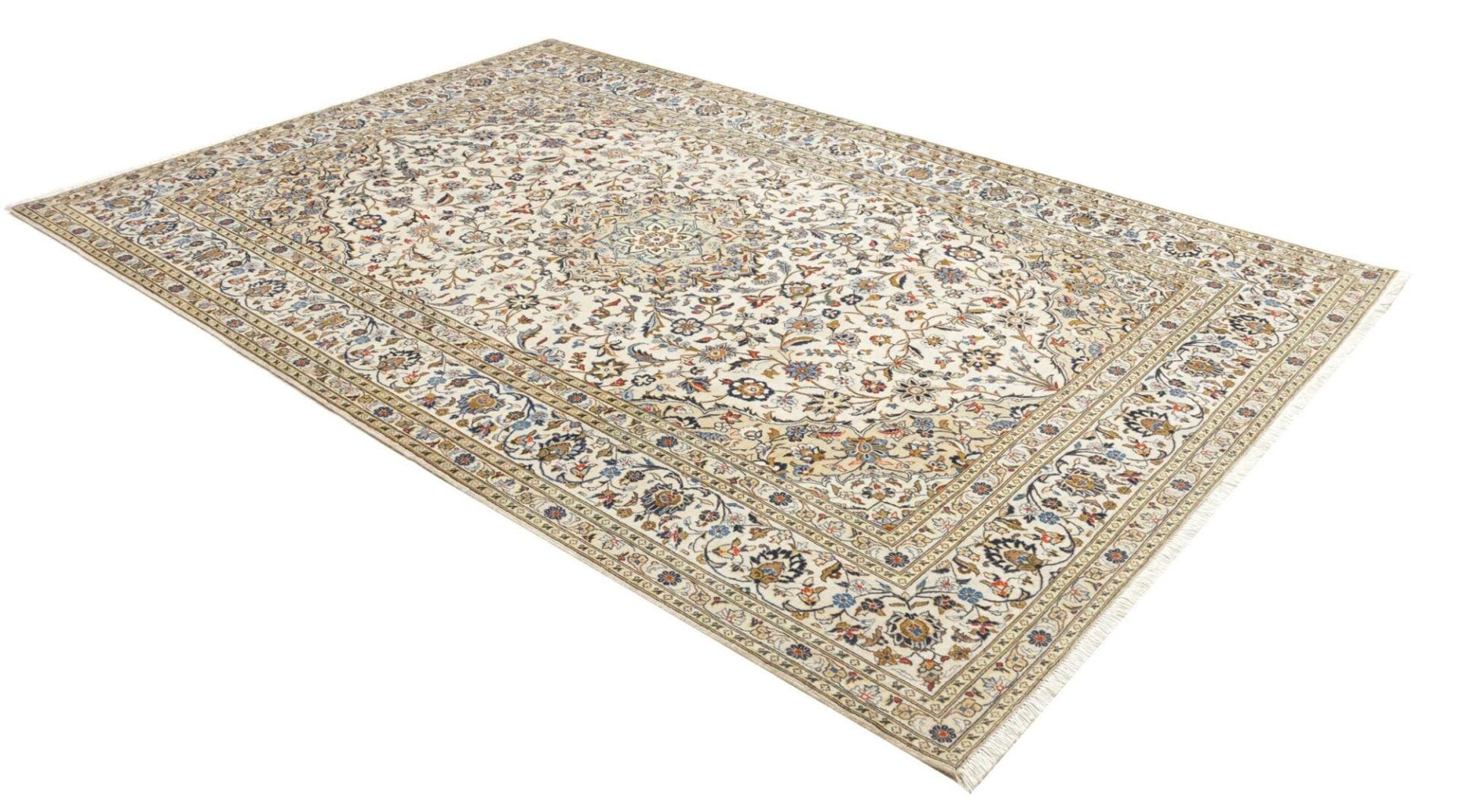 Kashan Perserteppich aus Iran, 199 × 302 cm