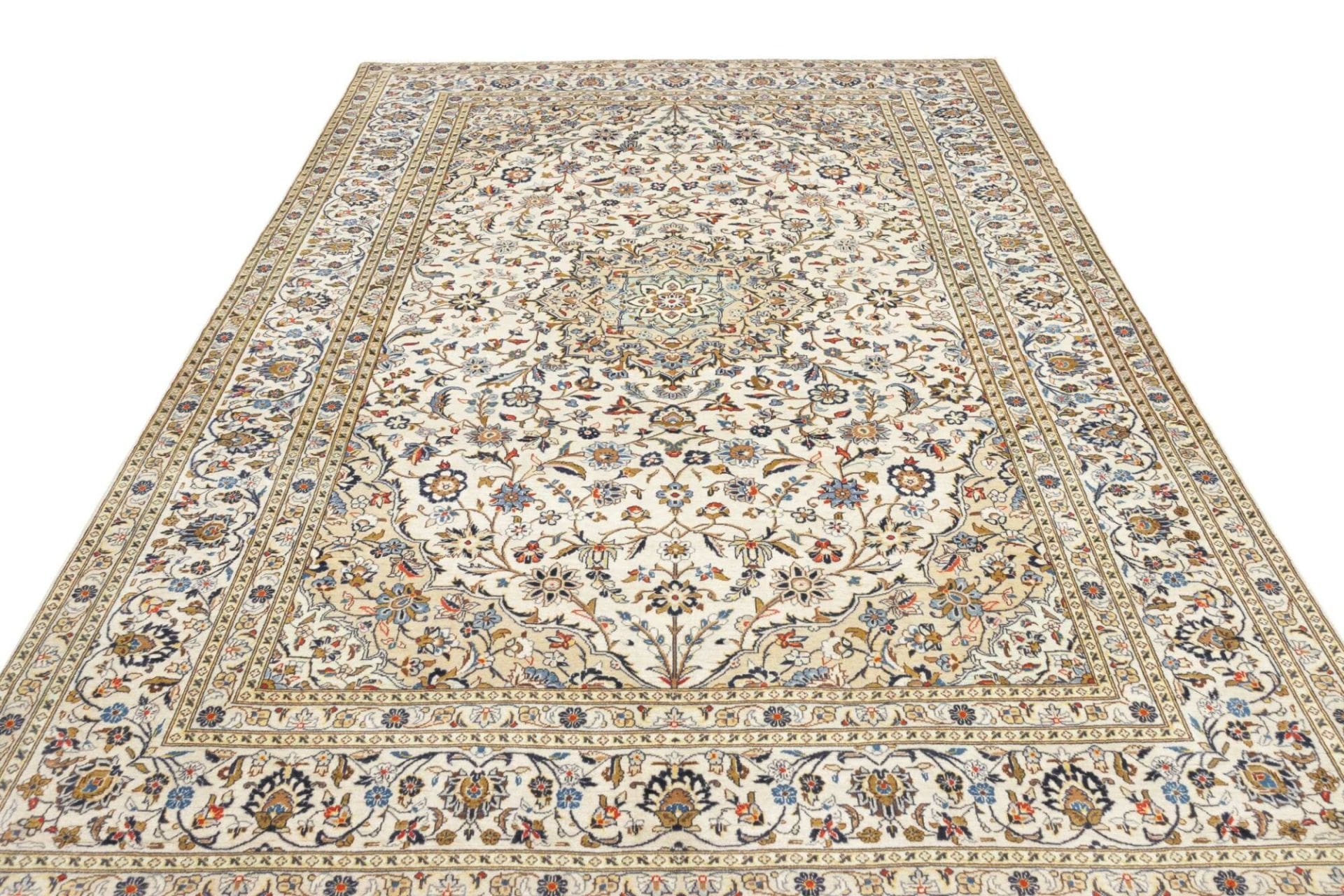 Kashan Perserteppich aus Iran, 199 × 302 cm