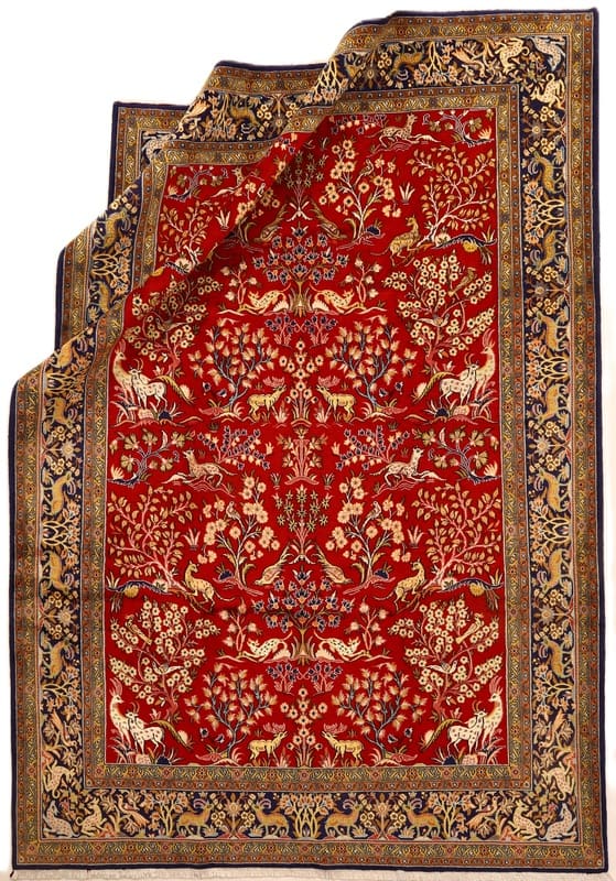 Handgeknüpfter Ghom Perserteppich 330 × 230 cm