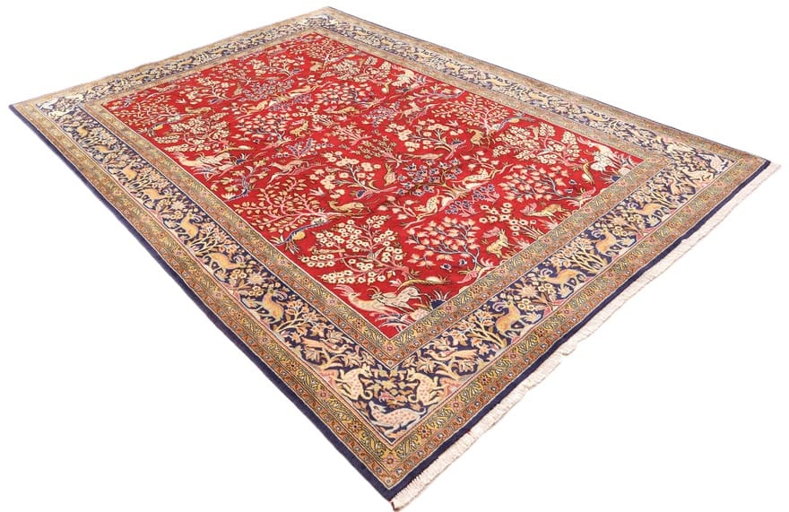 Handgeknüpfter Ghom Perserteppich 330 × 230 cm