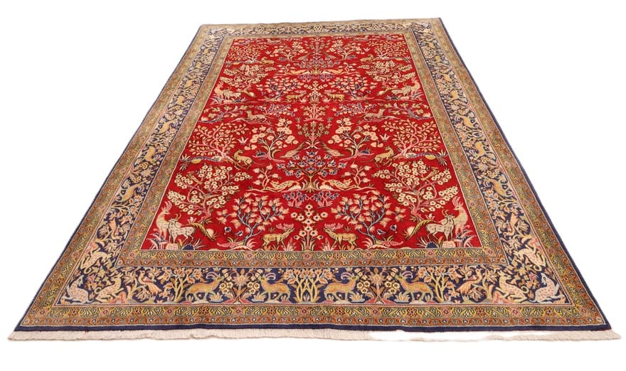 Handgeknüpfter Ghom Perserteppich 330 × 230 cm