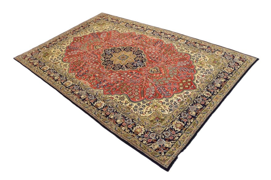 Handgeknüpfter Ghom Perserteppich 348 × 232 cm