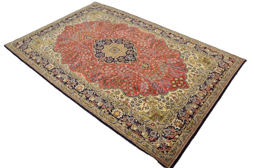 Handgeknüpfter Ghom Perserteppich 348 × 232 cm