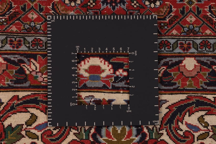 perserteppich-bidjar-343-x-257-cm-wolle-handgeknupft-rot-orange-5 Handgeknüpfter Bijar Perserteppich 343 × 257 cm