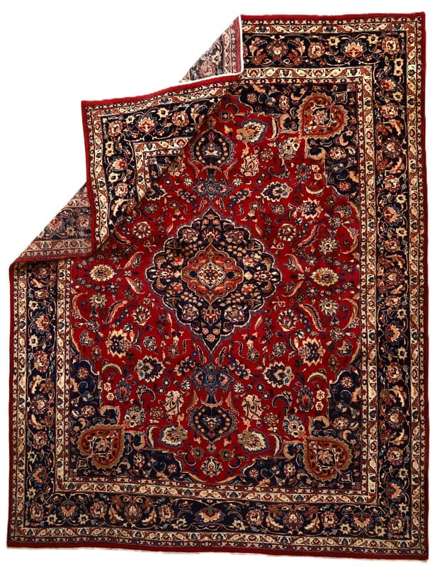Mashhad Perserteppich aus Iran, 383 × 297 cm