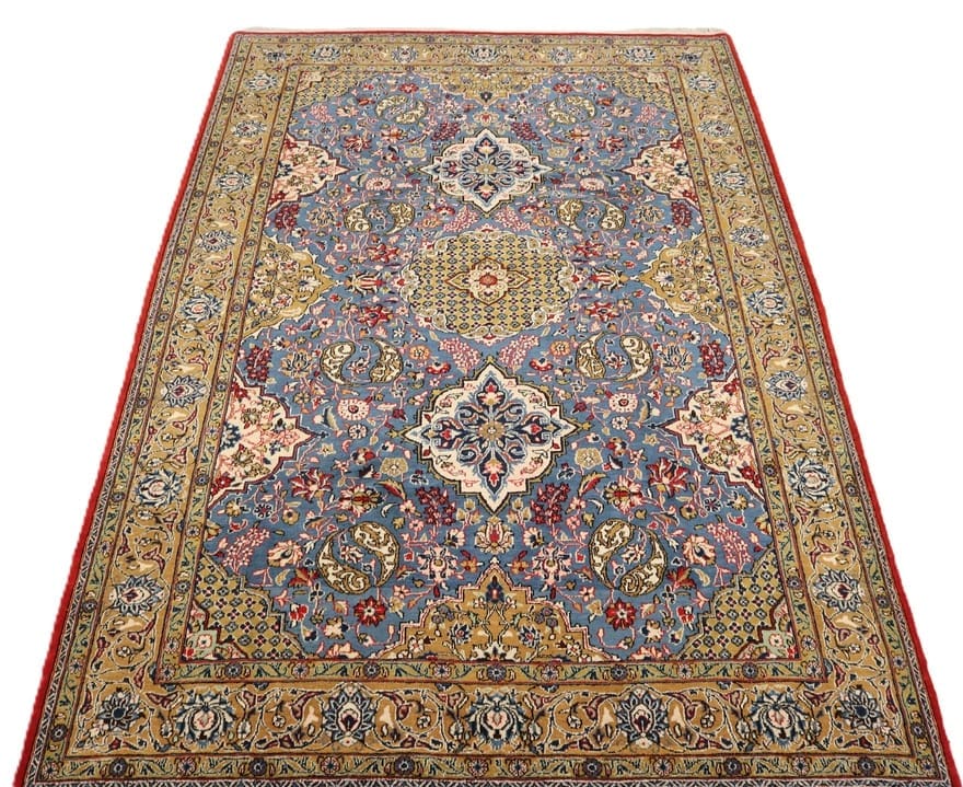 Handgeknüpfter Ghom Perserteppich, 309 × 212 cm, Wolle