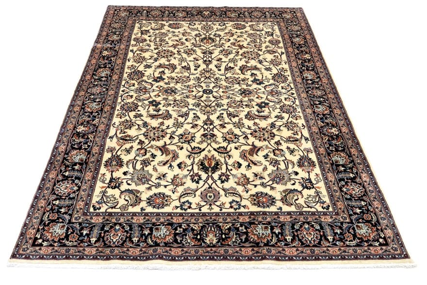 Handgeknüpfter Mashhad Perserteppich, 304 × 193 cm, Wolle