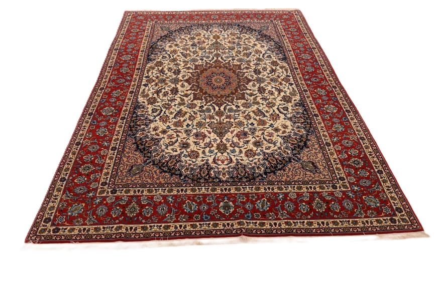 Handgeknüpfter Isfahan Perserteppich 292 × 197 cm