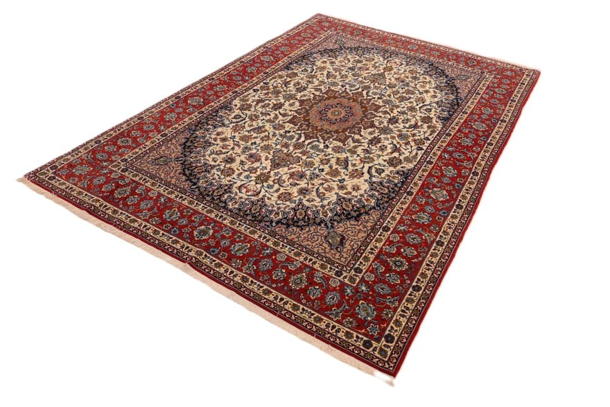 Handgeknüpfter Isfahan Perserteppich 292 × 197 cm