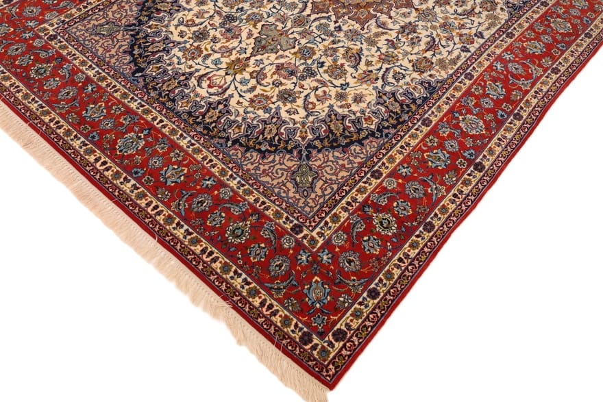 Handgeknüpfter Isfahan Perserteppich 292 × 197 cm