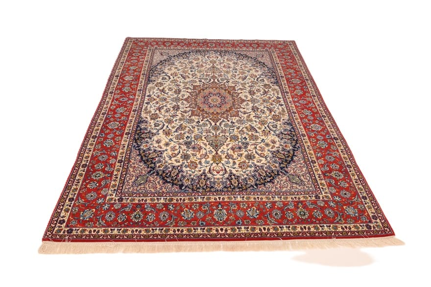 Handgeknüpfter Isfahan Perserteppich 292 × 197 cm