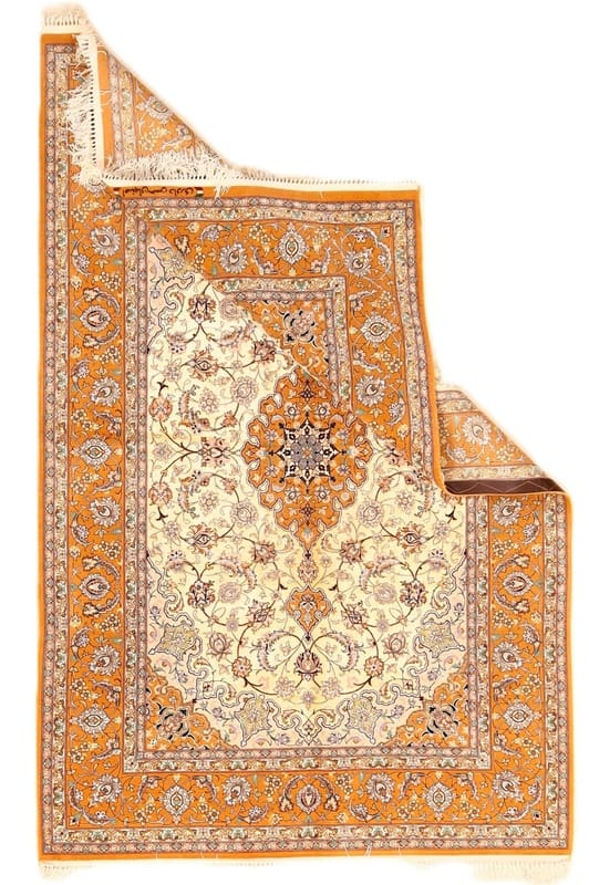 Handgeknüpfter Isfahan Perserteppich 200 × 130 cm