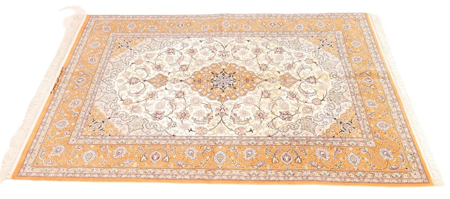 Handgeknüpfter Isfahan Perserteppich 200 × 130 cm