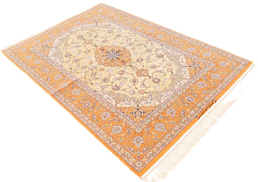 Handgeknüpfter Isfahan Perserteppich 200 × 130 cm