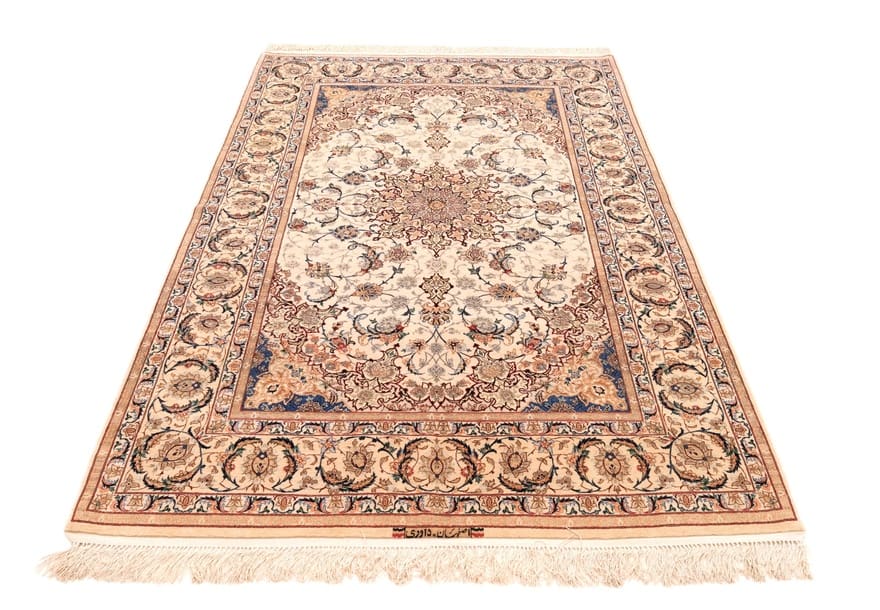 Isfahan Perserteppich aus Iran, 227 × 150 cm