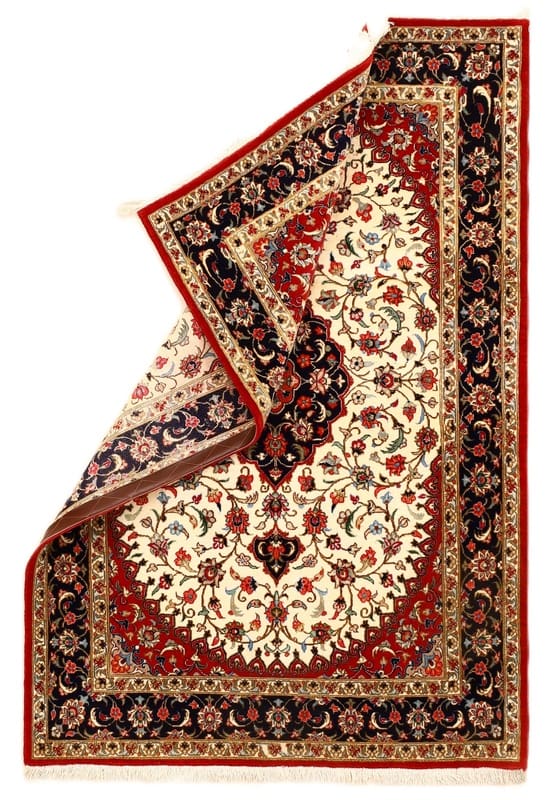 Handgeknüpfter Ghom Perserteppich, 156 × 104 cm, Wolle