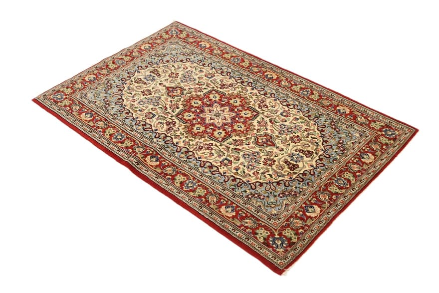 Handgeknüpfter Ghom Perserteppich, 202 × 130 cm, Wolle
