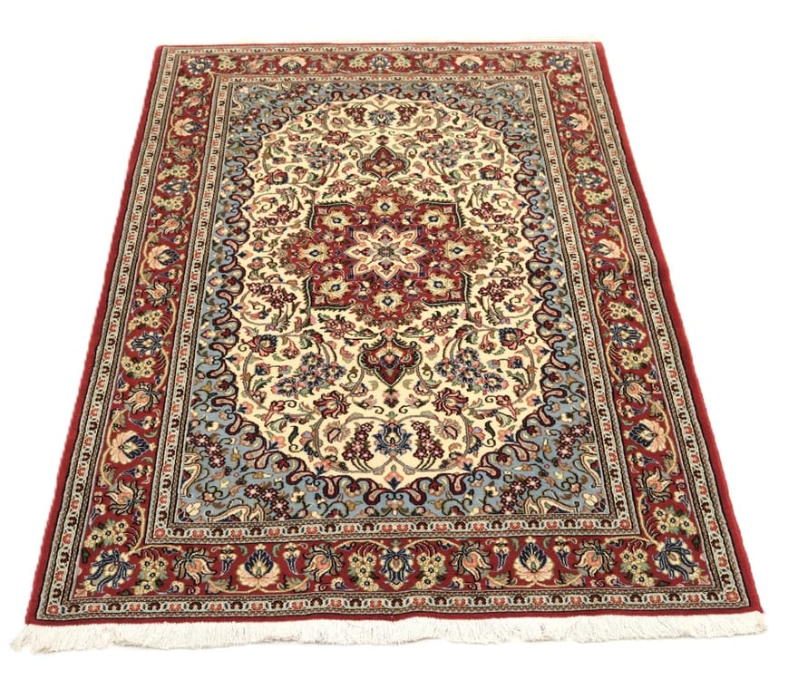 Handgeknüpfter Ghom Perserteppich, 202 × 130 cm, Wolle