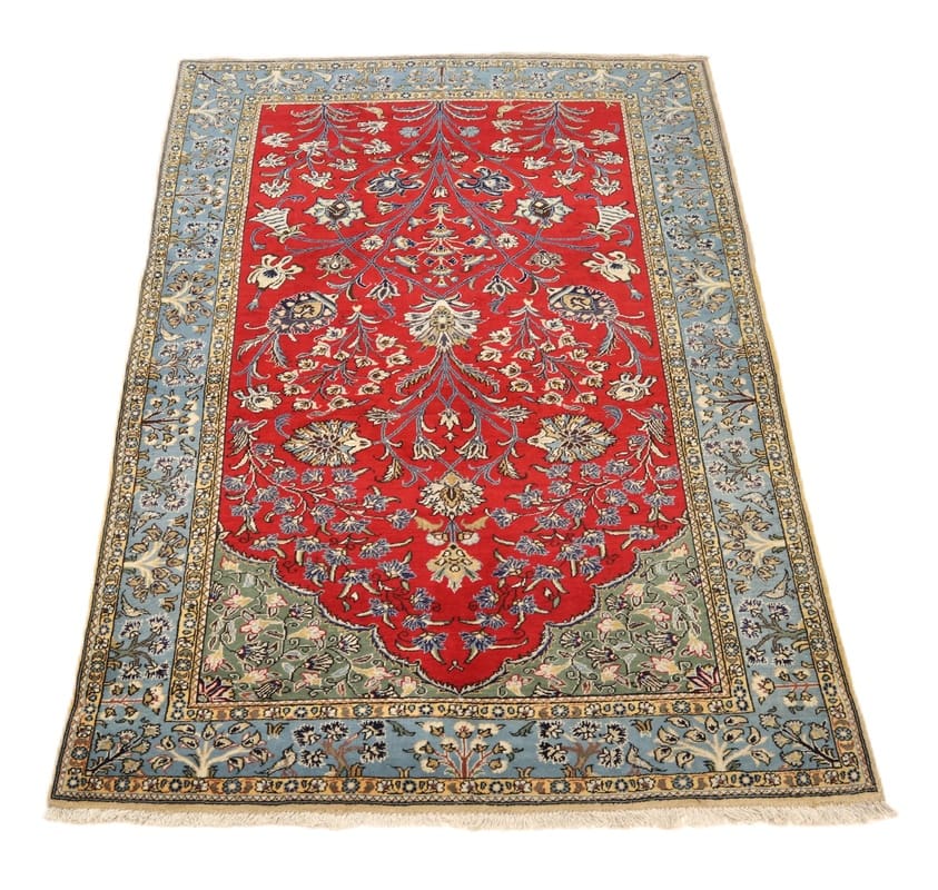 Ghom Perserteppich 210 × 134 cm aus Wolle, handgeknüpft