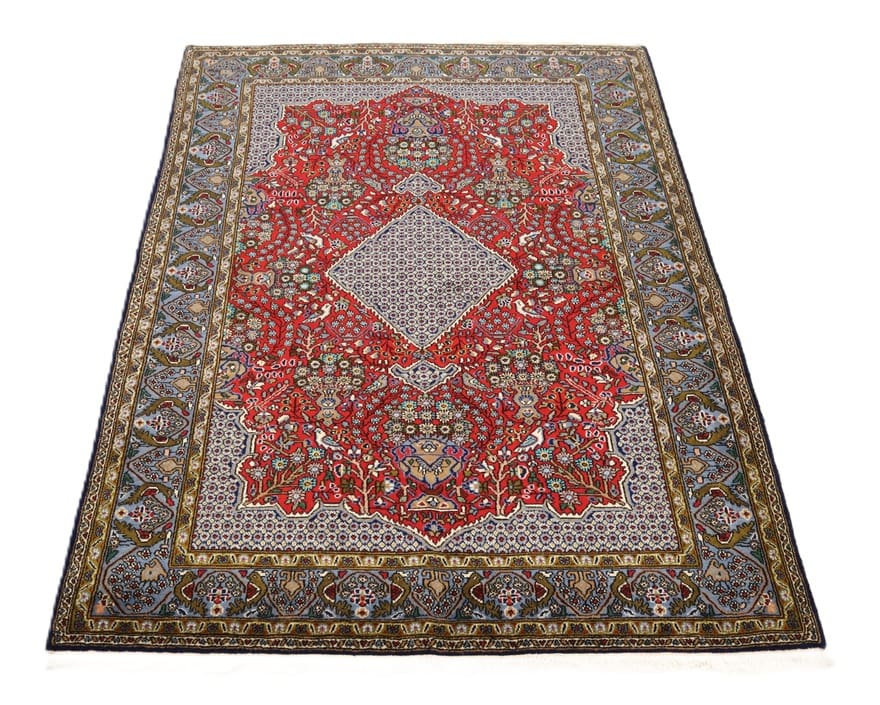 Handgeknüpfter Ghom Perserteppich 212 × 147 cm
