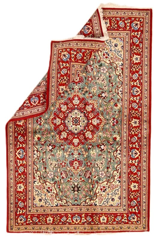Handgeknüpfter Ghom Perserteppich, 220 × 141 cm, Wolle