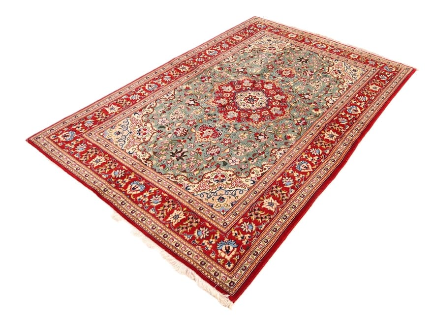 Handgeknüpfter Ghom Perserteppich, 220 × 141 cm, Wolle