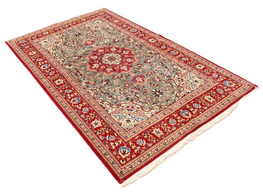 Handgeknüpfter Ghom Perserteppich, 220 × 141 cm, Wolle