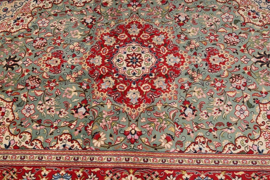 Handgeknüpfter Ghom Perserteppich, 220 × 141 cm, Wolle