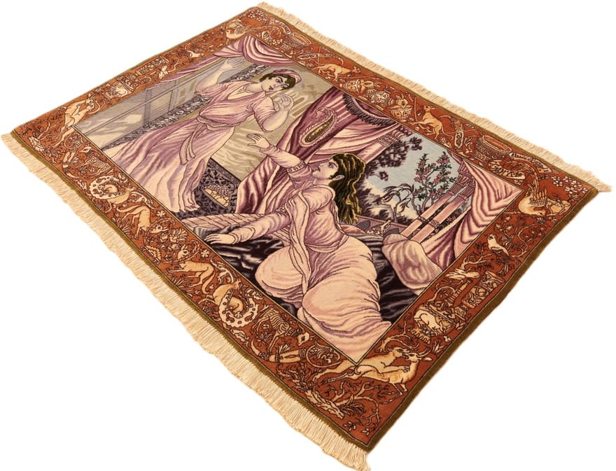 Handgeknüpfter Täbriz Perserteppich 150 × 100 cm
