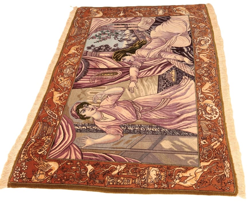 Handgeknüpfter Täbriz Perserteppich 150 × 100 cm