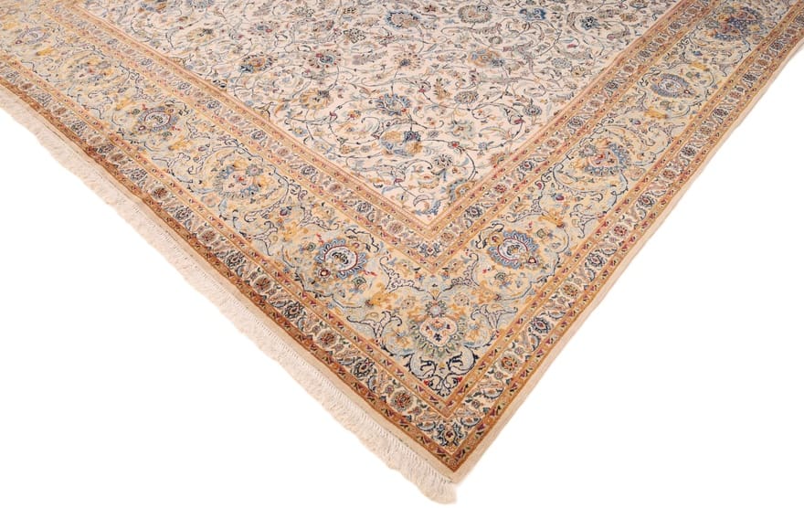 Handgeknüpfter Kashan Perserteppich, 454 × 330 cm, Wolle