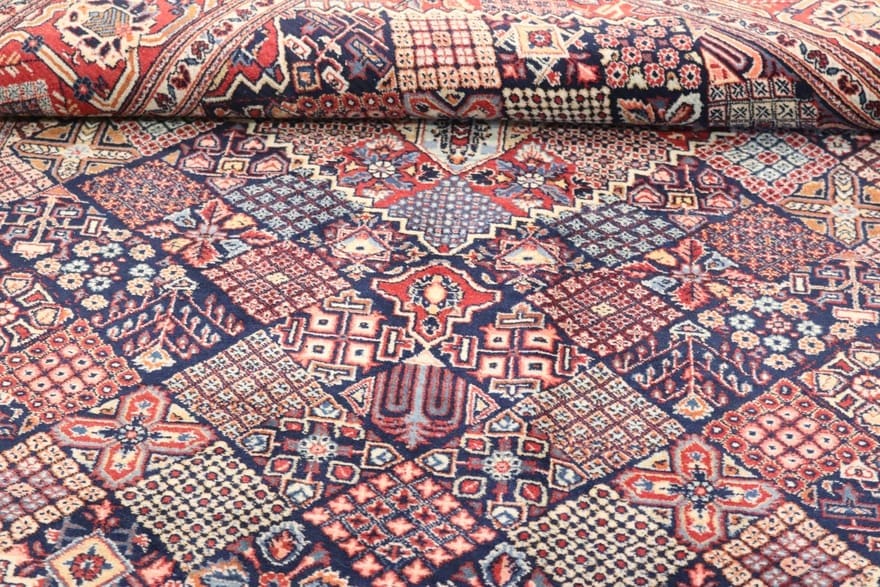 Kashan Perserteppich 200 × 140 cm aus Wolle, handgeknüpft