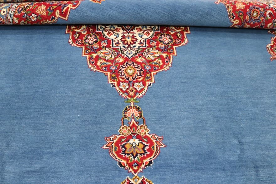 Kashan Perserteppich 354 × 237 cm aus Wolle, handgeknüpft
